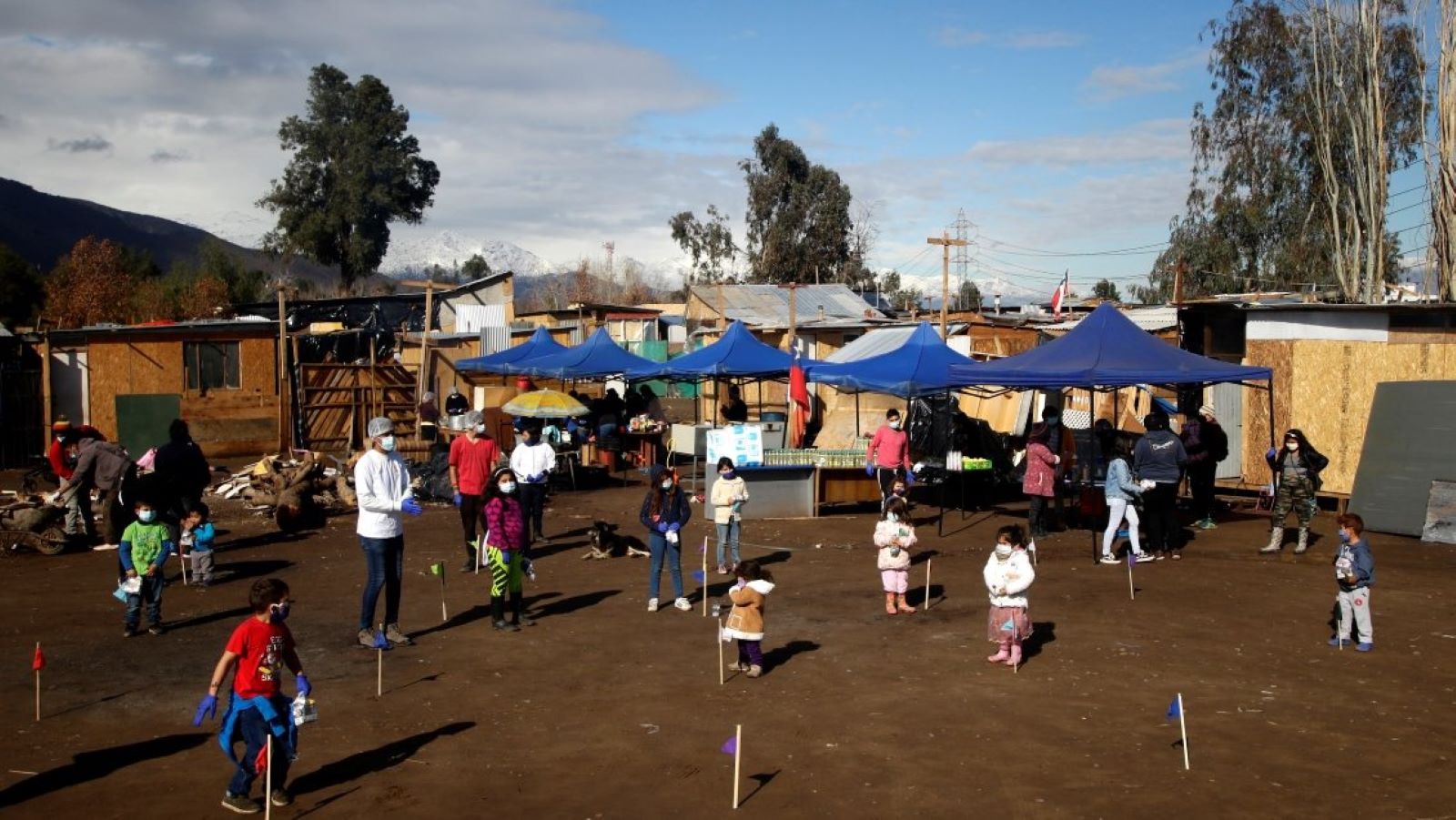 familias en campamentos